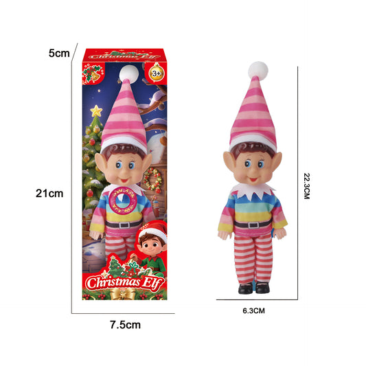Charming Musical Light-Up Baby Elf Doll for Seasonal Holiday Home Decoration