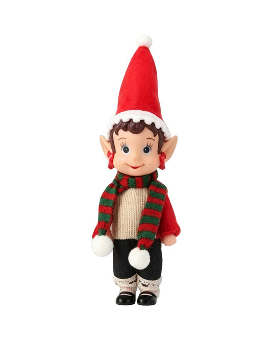 Holiday Festive Plush Baby Elf Shelf Toy Decoration