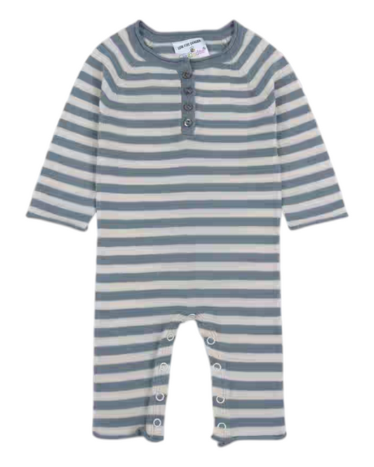 Striped Merino Baby Onesie