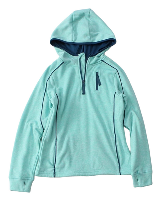 Turquoise Hooded Jumper