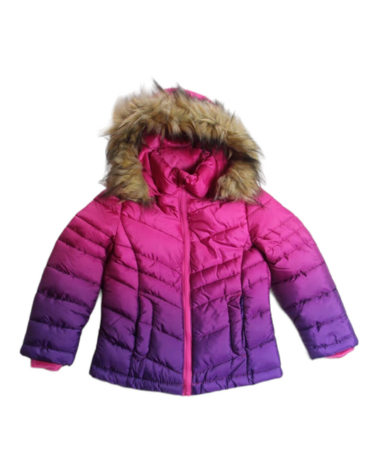 Quilted Pink & Purple Puffer Jacket