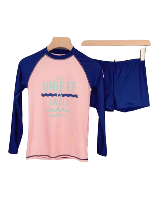 Two-Piece Rash Vest and Swim Shorts Set