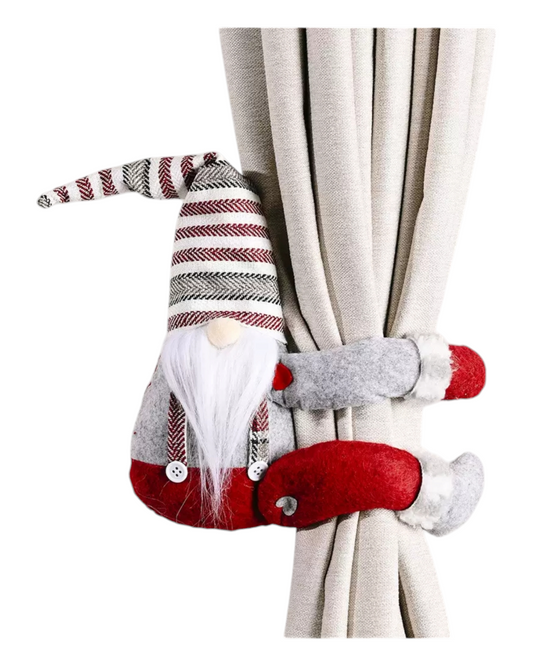 Christmas Santa House Curtains Decoration