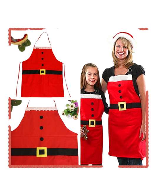 Festive Red Santa Apron