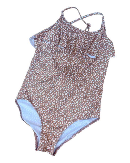 Girls' Patterned One-Piece Swimsuit
