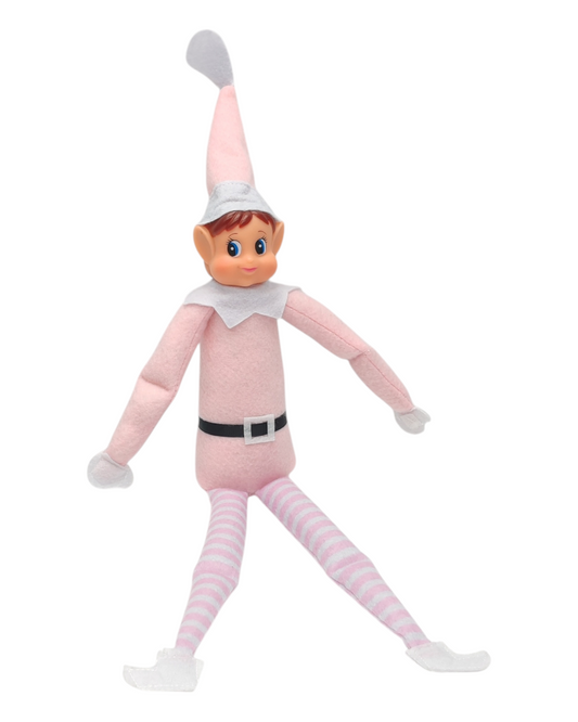 Pink Christmas Elf on the Shelf Doll 31cm