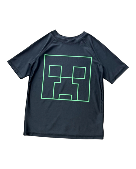 Minecraft Short Sleeve Swim Top