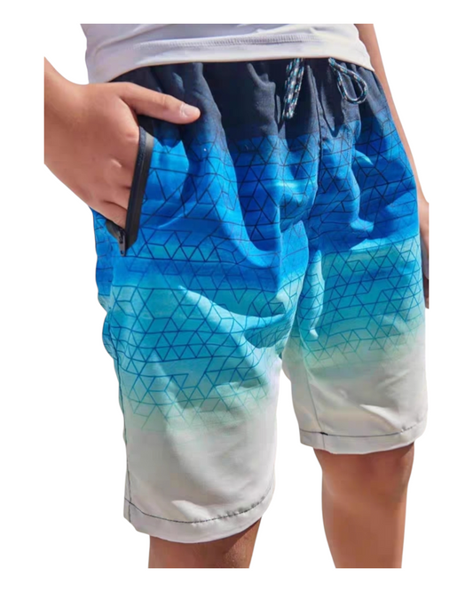 Swim Shorts in Gradient Blue