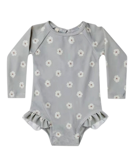 Long-Sleeved Swimsuit with cap