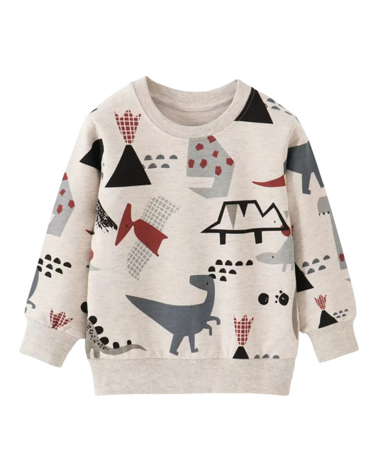 Jumper with Dinosaur Pattern
