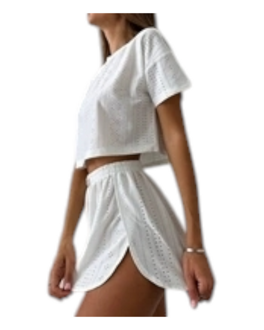 Light T-Shirt and Shorts Outfit Set