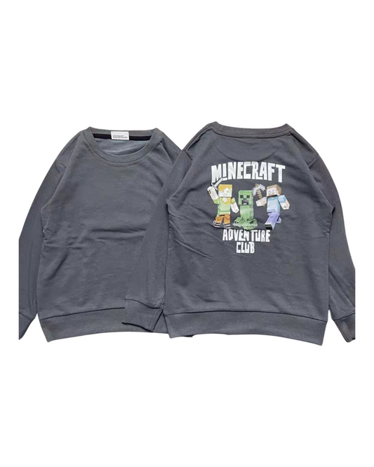 Minecraft adventure graphic long sleeve tee