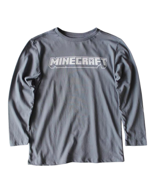 Grey long sleeve Minecraft ghast top