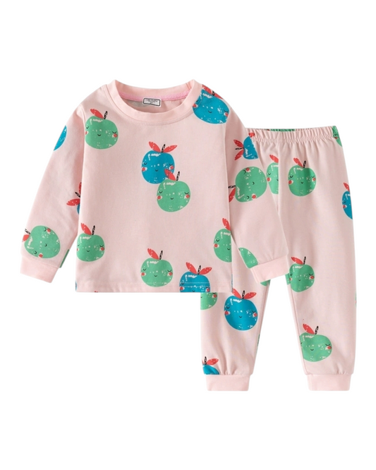 Patterned Long-Sleeved Cotton Rich Pyjama Set