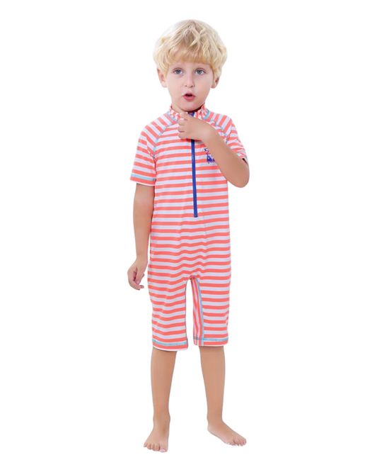 Pink Stripy Swimsuit