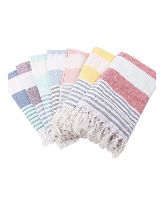 Multi Coloured Striped Beach towels