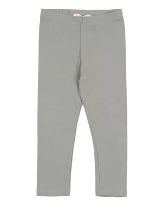 Basic Olive Green Girls' Leggings