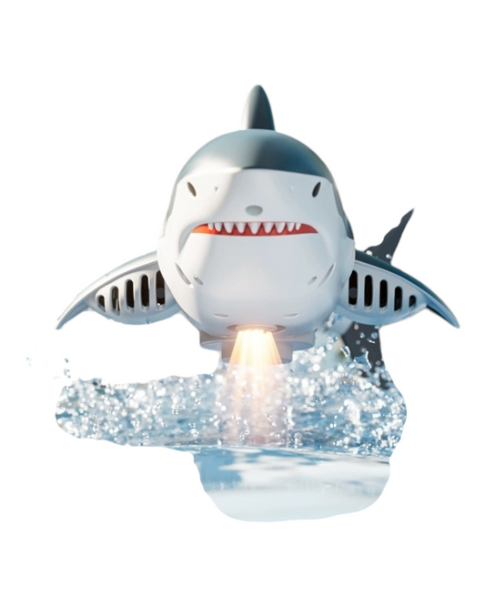 Remote Control Shark Toy with Light and Water Spray