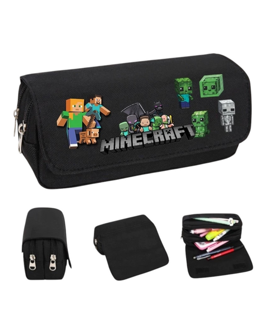 Black Minecraft Pencil Case