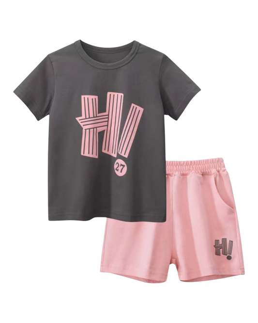 T-Shirt and Shorts Outfit Set