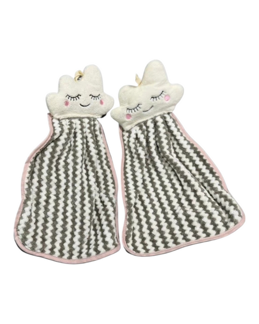 Kids' Hand Towel with Cloud Design