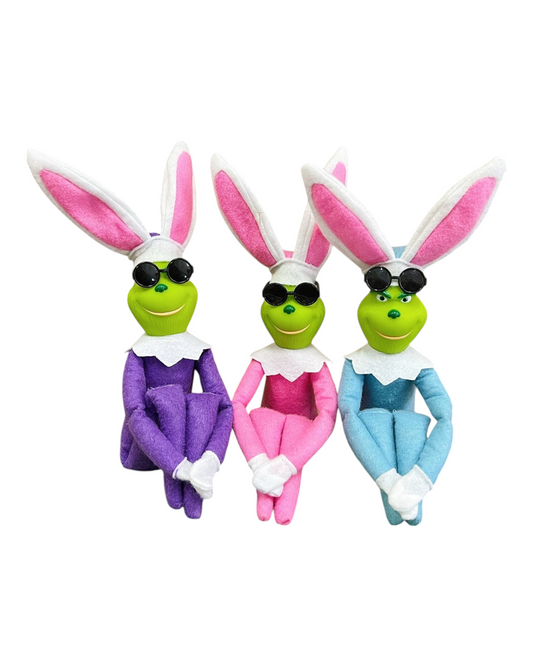 Green Easter Decoration Dolls with Bunny Ears