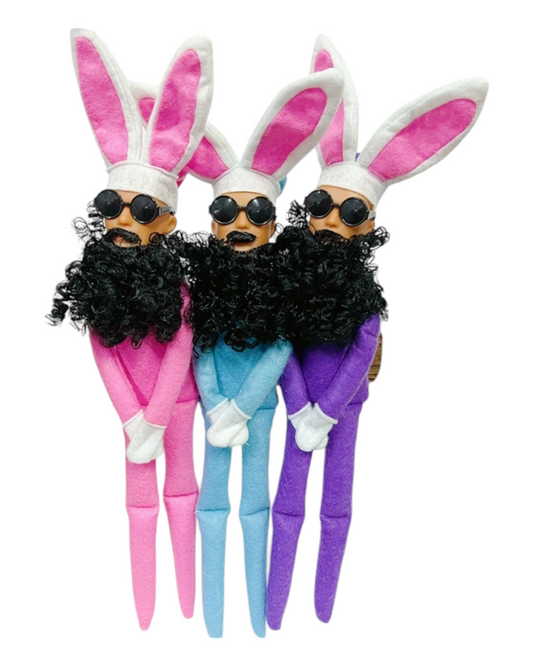 Bearded Easter Decoration Dolls with Bunny Ears