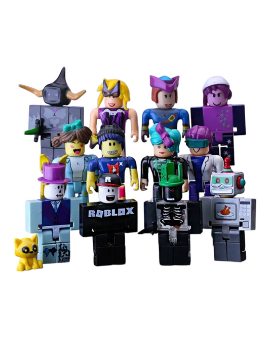 Twelve-Piece Roblox Character Figurine Set