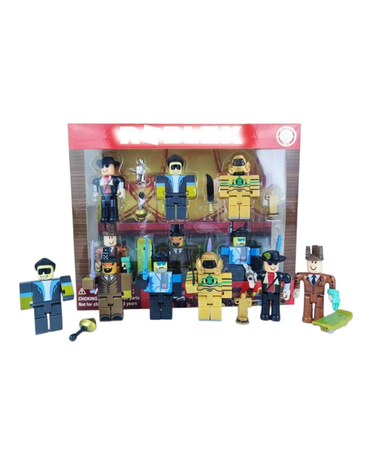 Six-Piece Boxed Accessorised Roblos Character Figurine Set