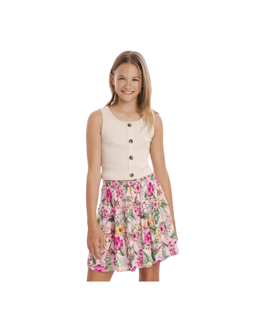 Modern Button-Front Knit Top