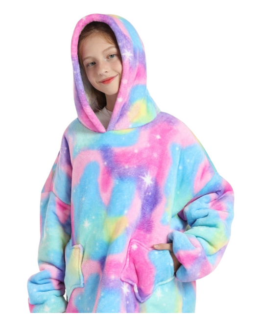Fluffy Space Patterned Oodie