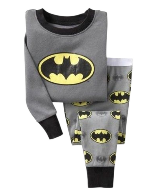 Boys' Long-Sleeved Batman Patterned Pyjamas