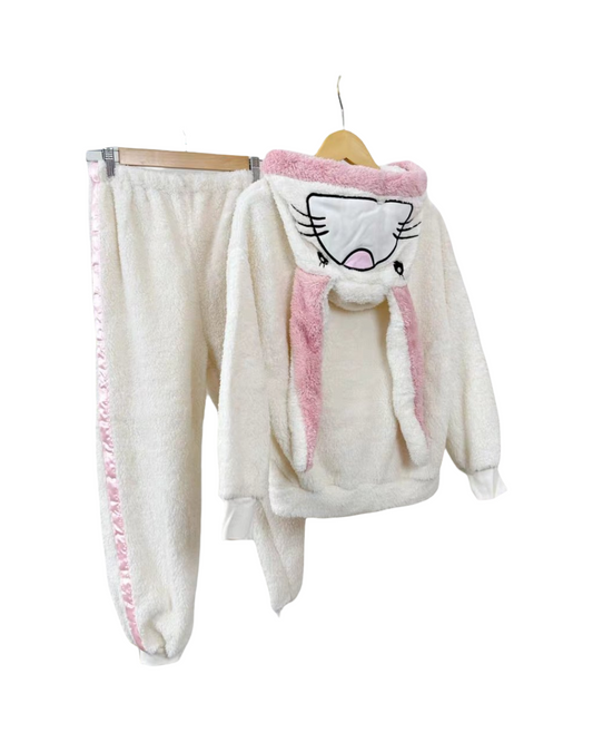 Plush Fleece Kids Pajamas – Ultra-Soft Hooded Sleepwear Set