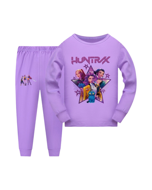 KPop Demon Hunters Print Long Sleeve PJ Set