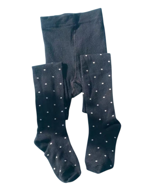 Girls' Tights with Polka-Dot Pattern