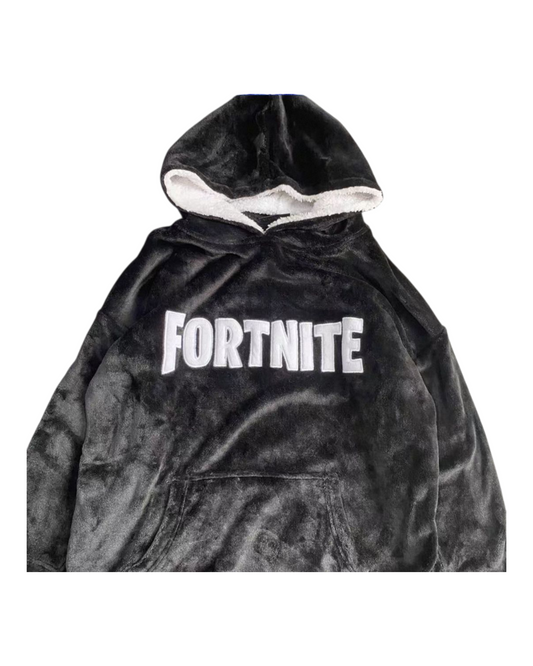 Black Oodie with Fortnite Design