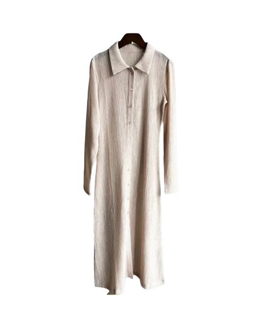 Long Sleeve Lyocell Tunic Dress for Women – Lightweight Longline Shirt Top