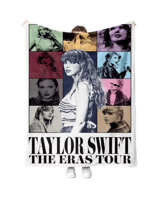 Taylor Swift Graphic Print Fleece Blanket