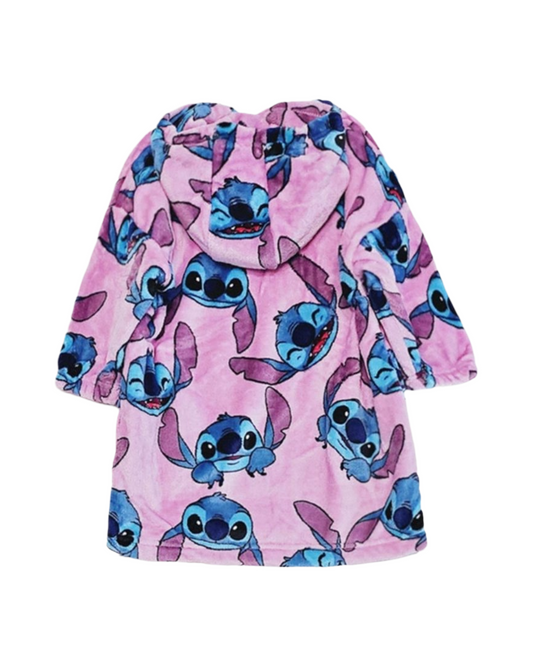 Oversized Girls Stitch Graphic Fluffy Oodie