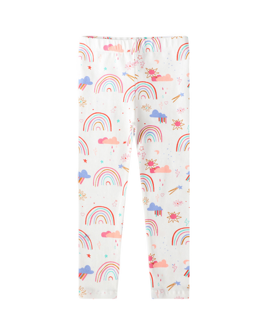 Cotton Soft Patterned Leggings for Girls