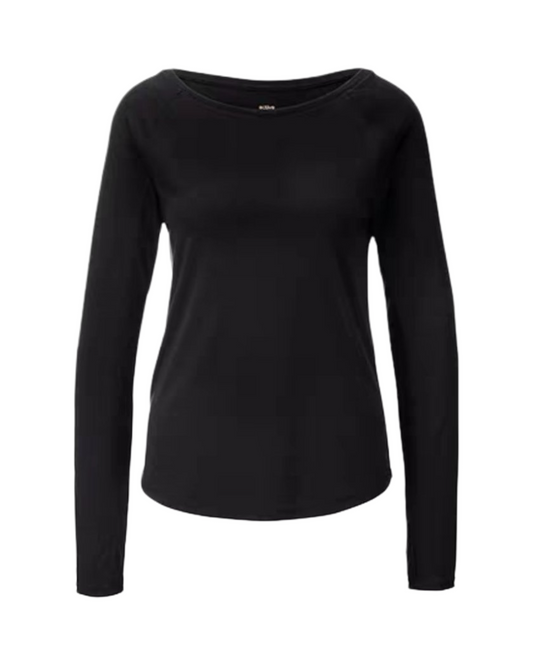 Long Sleeve Women's Crewneck Shirt - Casual Soft Round Neck Top
