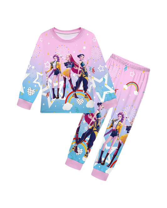Kids K-Pop Demon Hunter Pyjama Set – Soft & Comfy Sleepwear