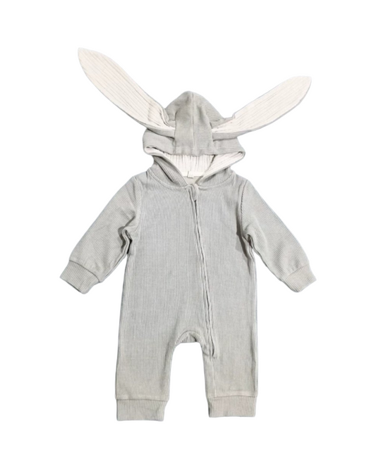 Hooded Bunny Rabbit Onesie with Zipper