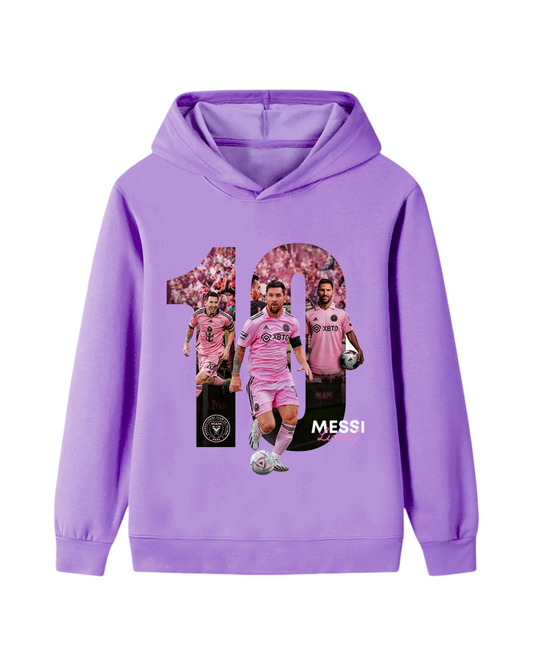 Lionel Messi Cotton Rich Jumper for Girls Kids Hooded Sweatshirt