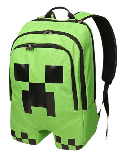 School Backpack with Minecraft Design