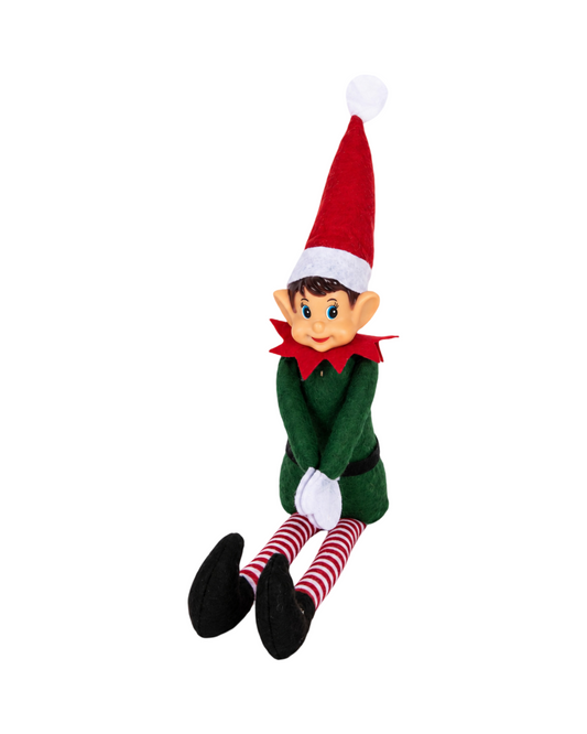 Festive Holiday Boy and Girl Elf Christmas Soft Dolls