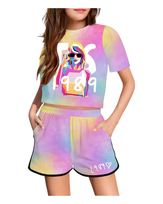 T-Shirt and Shorts Taylor Swift Graphic Outfit Set
