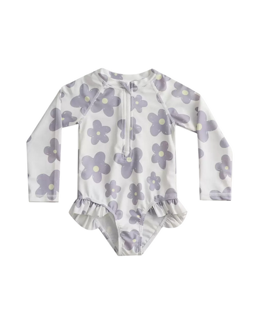Long-Sleeved Swimsuit with cap