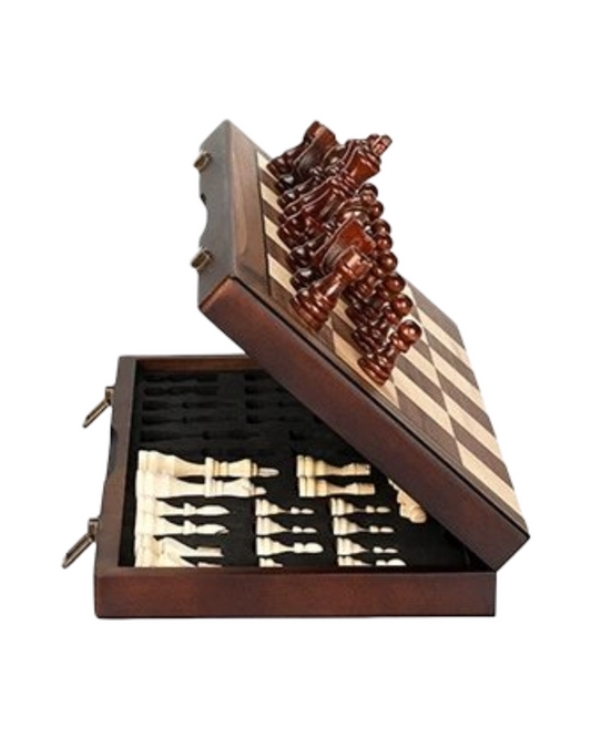 Portable Game Board with Magnetic Pieces