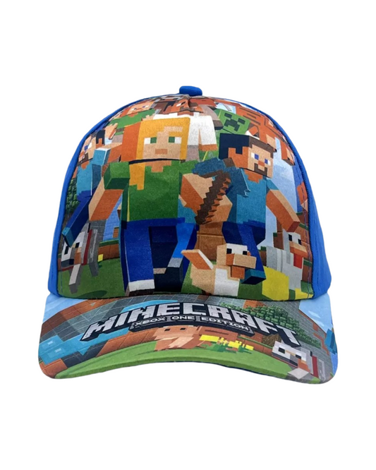 Kids Minecraft Style Adjustable Cap